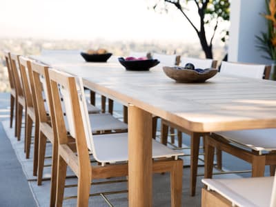 Byron Outdoor Extending Dining Table Andrew Martin