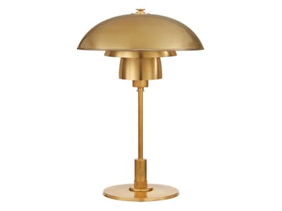 Whitman Desk Lamp in Hand-Rubbed Antique Brass Andrew Martin