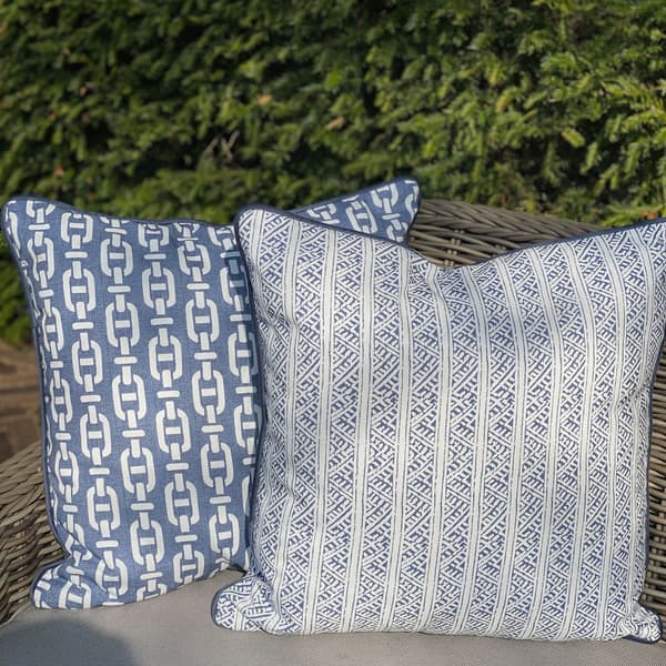 Ostuni Stripe Navy Outdoor Andrew Martin