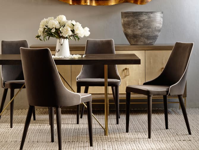 Saber Dining Chair in Grey Andrew Martin