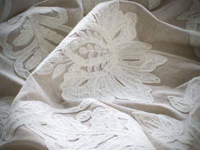 Calm tropical embroidery