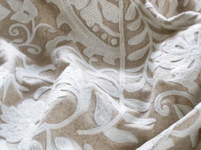 Calming floral embroidery