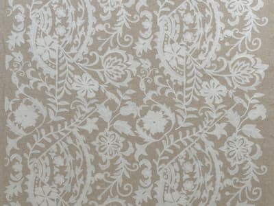 Calming floral embroidery