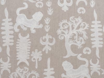 Whimsical Embroidery on Linen