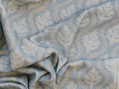 Small-scale botanical print fabric