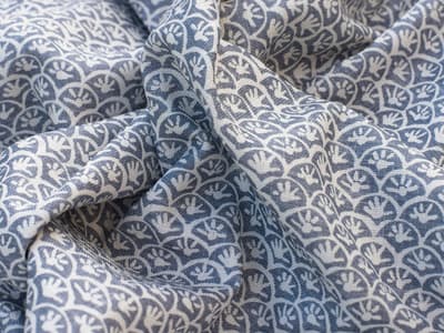 Small-scale floral print fabric