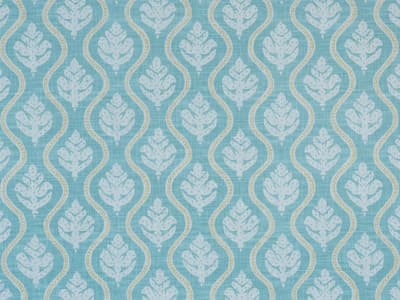 Small-scale botanical print fabric