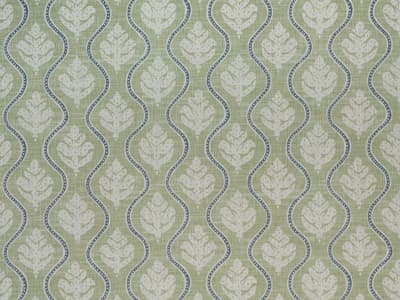 Small-scale botanical print fabric