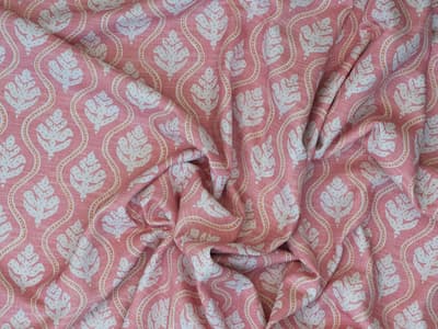 Small-scale botanical print fabric