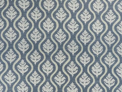 Small-scale botanical print fabric
