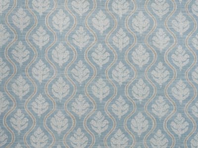 Small-scale botanical print fabric