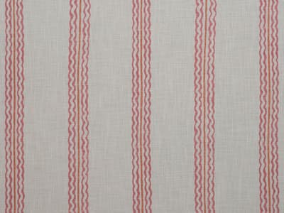Vibrant striped linen-blend fabric