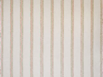 Green striped linen-blend fabric
