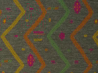 Jacquard weave in charcoal