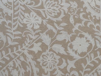 Calming floral embroidery