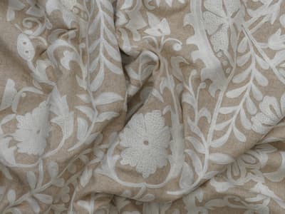 Calming floral embroidery