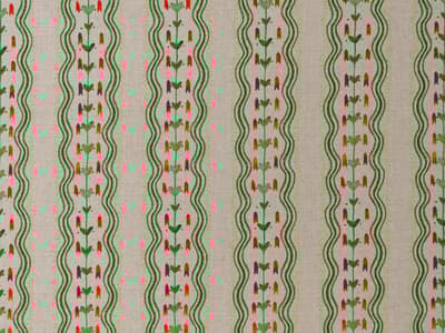 Hand-drawn stripes in uplifting greens