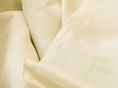 100% linen, ivory-toned plain