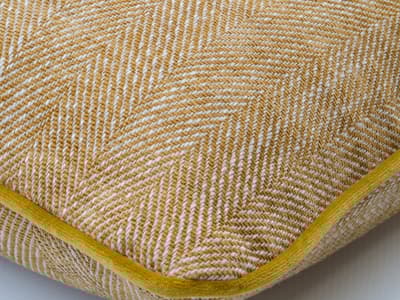 Herringbone chenille cushion