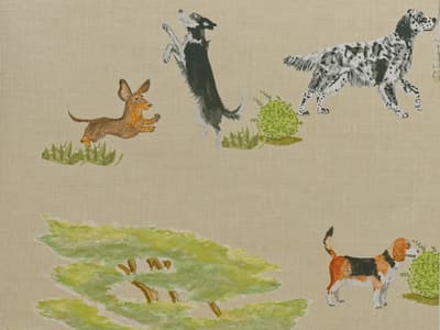 Luxury Dog Print Wallpaper