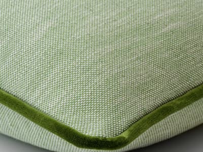 Cushion in delicate sage green