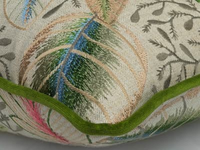 Embroidered cushion