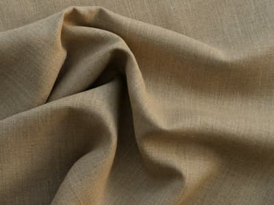 100% linen, hessian-toned plain