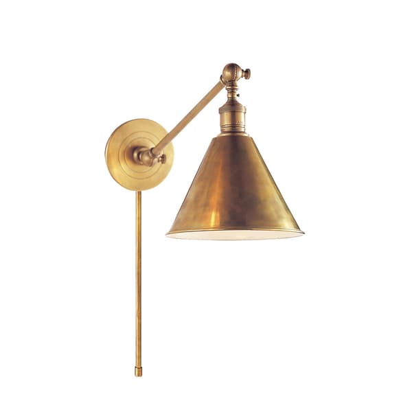 Boston Wall Light Brass, Wall Light, Hand-Rubbed Antique Brass - Andrew Martin thumbnail