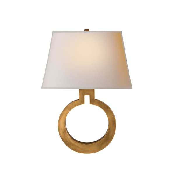 Ring Form Wall Light Brass, Wall Light, Antique-Burnished Brass - Andrew Martin thumbnail