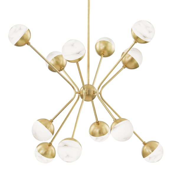 Saratoga Chandelier, Brass - Andrew Martin thumbnail