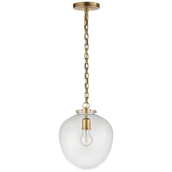 Katie Pendant Brass, Pendant Light, Hand-Rubbed Antique Brass - Andrew Martin thumbnail