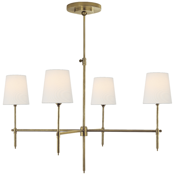Bryant Chandelier Brass, Hand-Rubbed Antique Brass - Andrew Martin thumbnail
