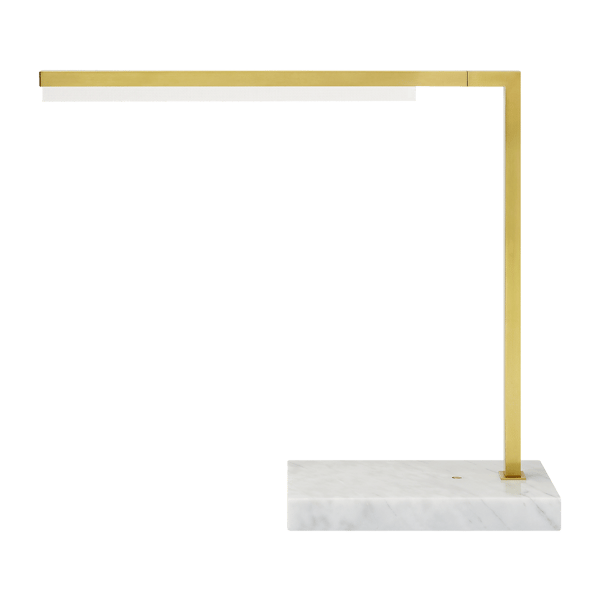 Klee Table Lamp, Desk Lamp, Natural Brass & Marble - Andrew Martin thumbnail