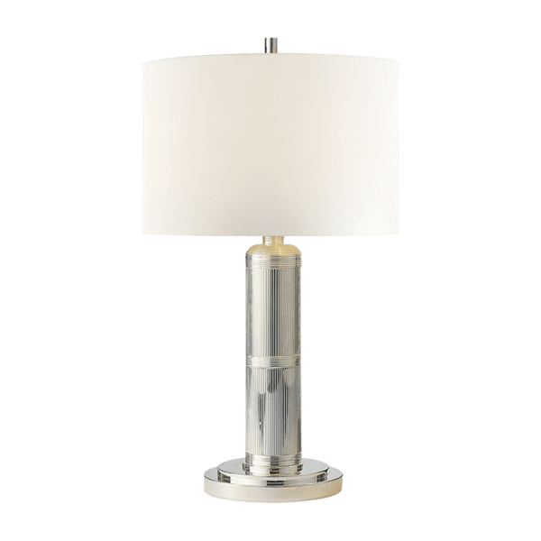 Longacre Table Lamp Nickel, Table Lamp, Tall, Polished Nickel - Andrew Martin thumbnail