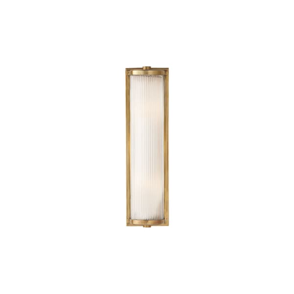 Dresser Wall Light Brass, Wall Light, Long, Hand-Rubbed Antique Brass - Andrew Martin thumbnail