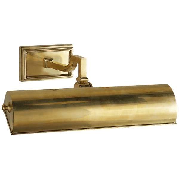 Dean Large Single Picture Light Brass, Picture Light, Large, Natural Brass - Andrew Martin thumbnail
