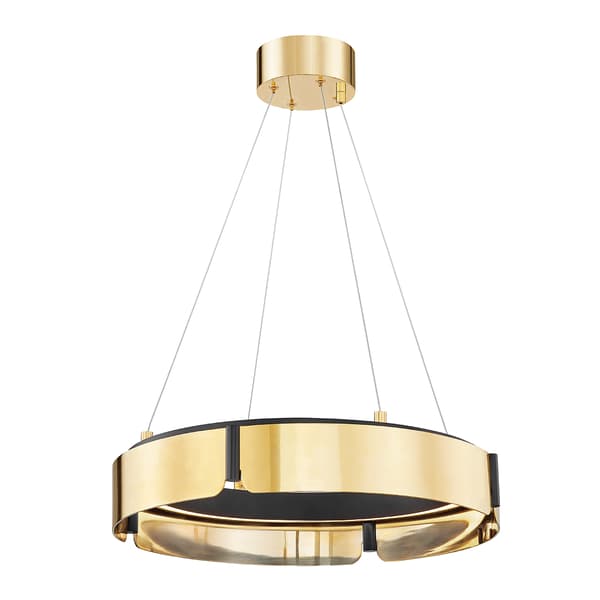 Tribeca Chandelier, Black/Brass - Andrew Martin thumbnail