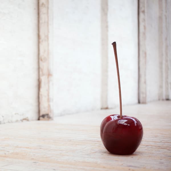 Cherry Glazed Bordeaux, Fruit Sculpture, 12cm x 10cm - Andrew Martin thumbnail