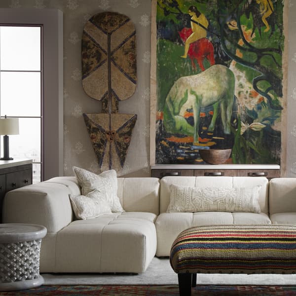 Tolco Sectional Sofa in Cream | Luxury Corner Sofa - Andrew Martin thumbnail