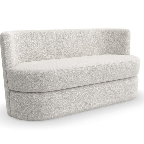 Etta Bench, Sofa, White - Andrew Martin Boucle thumbnail