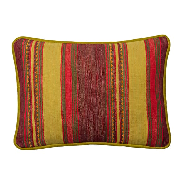 Las Salinas 6, Sustainable Feather, Cushion, 55CM X 40CM - Andrew Martin Cotton Blend Kilim & Stripe thumbnail