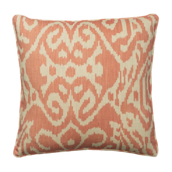 Otter Coral, Sustainable Feather, Cushion - Andrew Martin Eco-conscious & Cotton & Cotton Blend & Linen & Linen Blend Ikat thumbnail
