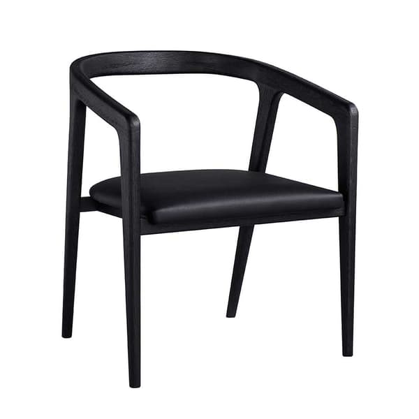 Hampstead Dining Chair Charcoal, Dining Chair , Charcoal Oak - Andrew Martin Faux Leather & Leather thumbnail
