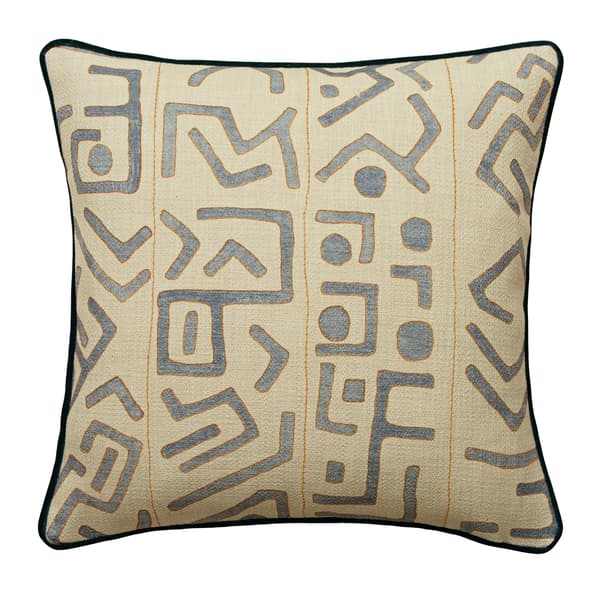 Trojan Denim Outdoor, Hollowfibre, Cushion, 55cm x 55cm - Andrew Martin Geometric thumbnail