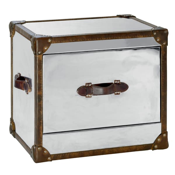 Howard Side Table Steel/Leather, Side Table - Andrew Martin thumbnail