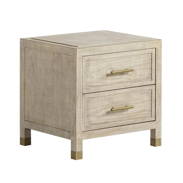 Raffles 2 Drawer Bedside Table Natural, Bedside Table - Andrew Martin thumbnail