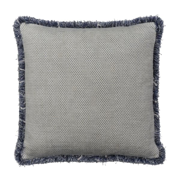 Sanremo Denim, Sustainable Feather, Cushion - Andrew Martin Sophie Paterson With Trim/Fringe & Cotton Blend & Linen & Linen Blend & Viscose Blend Plai thumbnail