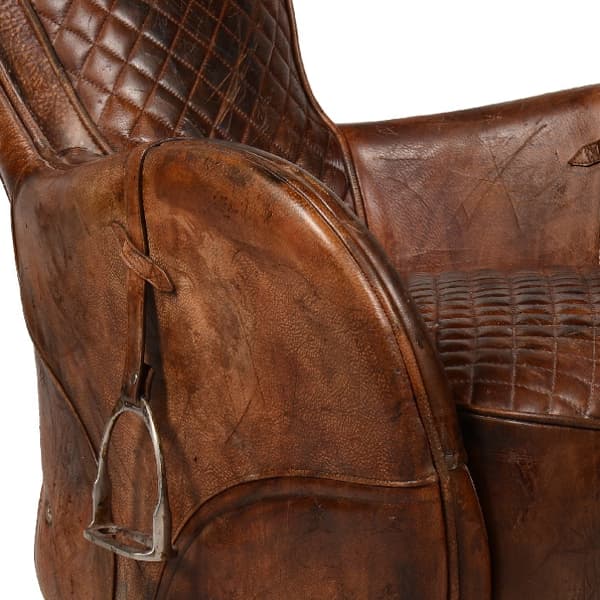 Saddle Chair, Armchair, Brown - Andrew Martin Timothy Oulton Leather thumbnail