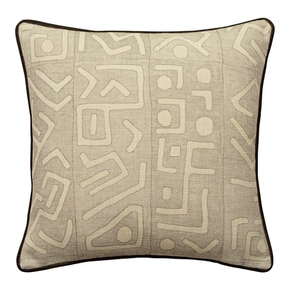 Trojan Smoke Outdoor, Hollowfibre, Cushion, 55cm x 55cm - Andrew Martin Geometric thumbnail