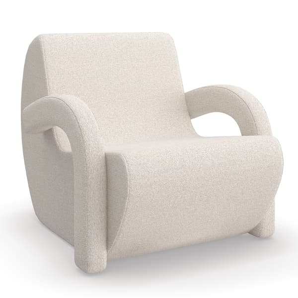 Leo Chair, Accent Chair, White - Andrew Martin Kelly Hoppen Boucle thumbnail